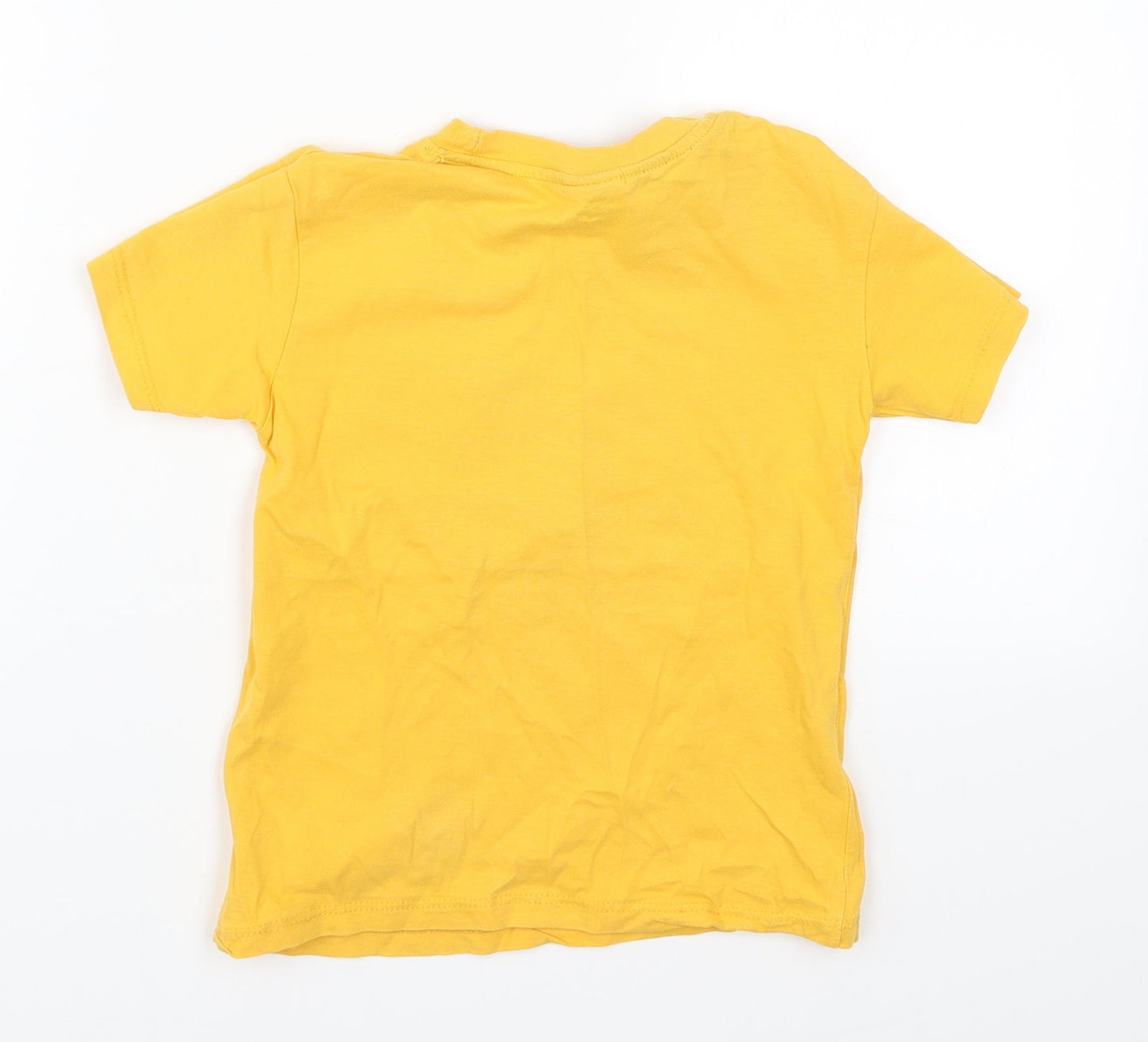 Pir Pir Boys Yellow   Basic T-Shirt Size 7-8 Years  - eLescott Denim Sport