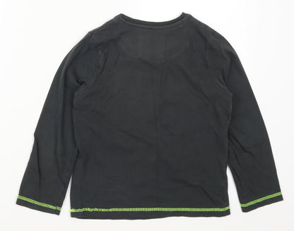 Tu Boys Grey Solid   Pyjama Top Size 6-7 Years  - Need More Sleep