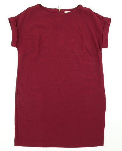 Additional front view of Papaya women’s red a-line, size UK 14