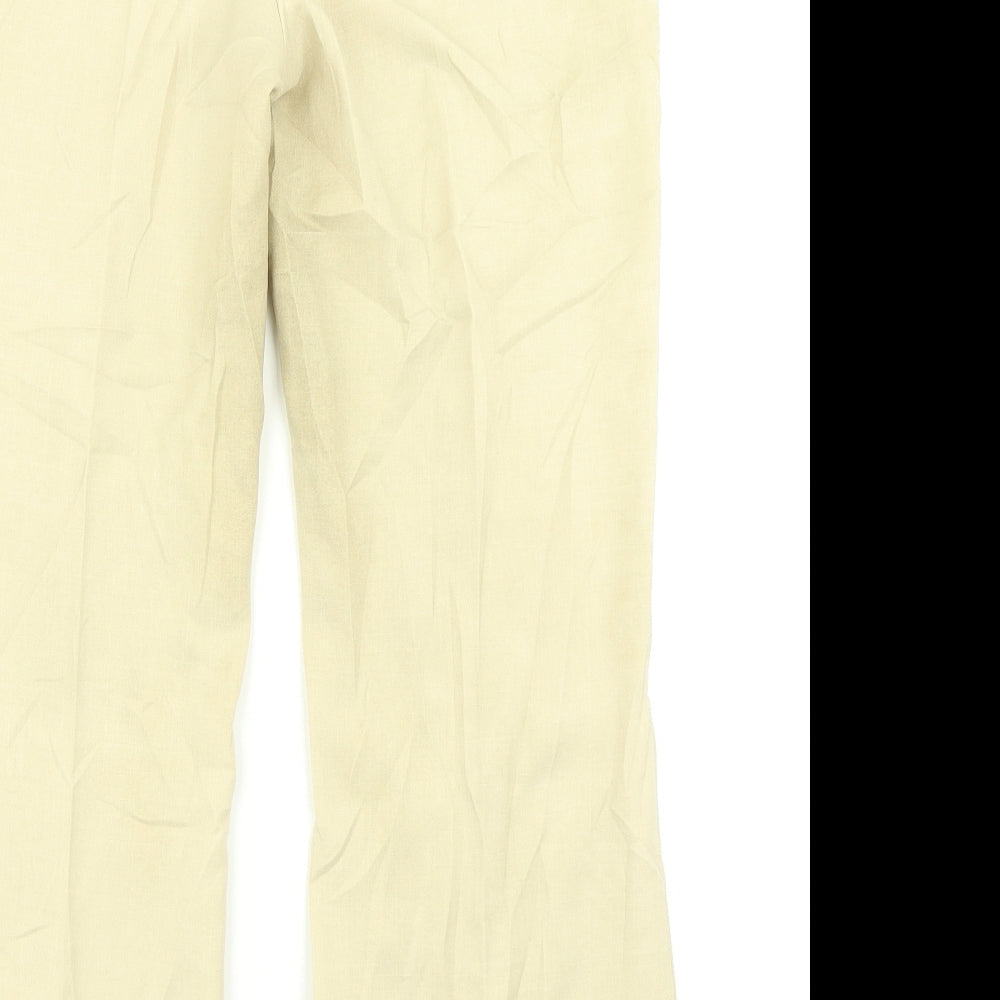 Marks & Spencer Womens Beige   Dress Pants Trousers Size 12 L25 in