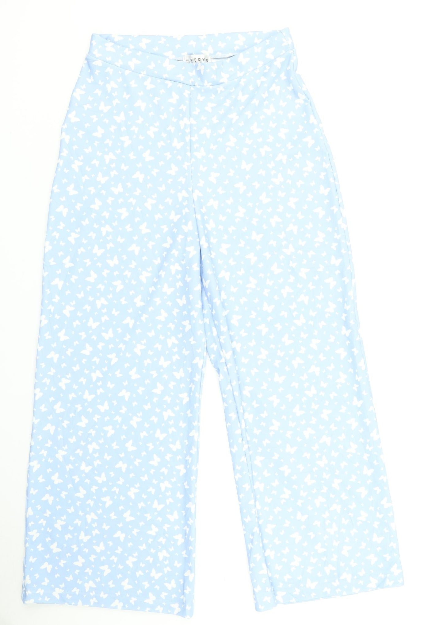 In the Style Womens Blue   Harem Trousers Size 12 L27 in