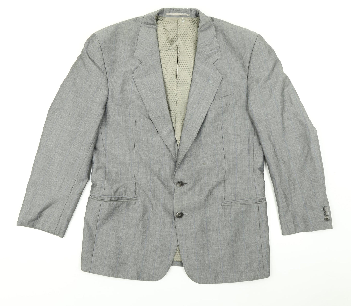 Licona Mens Grey Striped  Jacket Blazer Size 40
