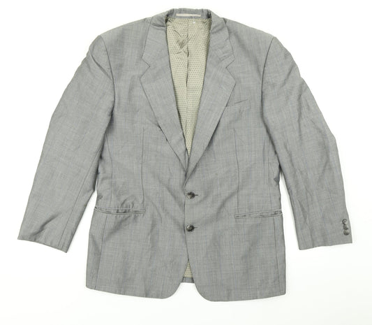 Licona Mens Grey Striped  Jacket Blazer Size 40