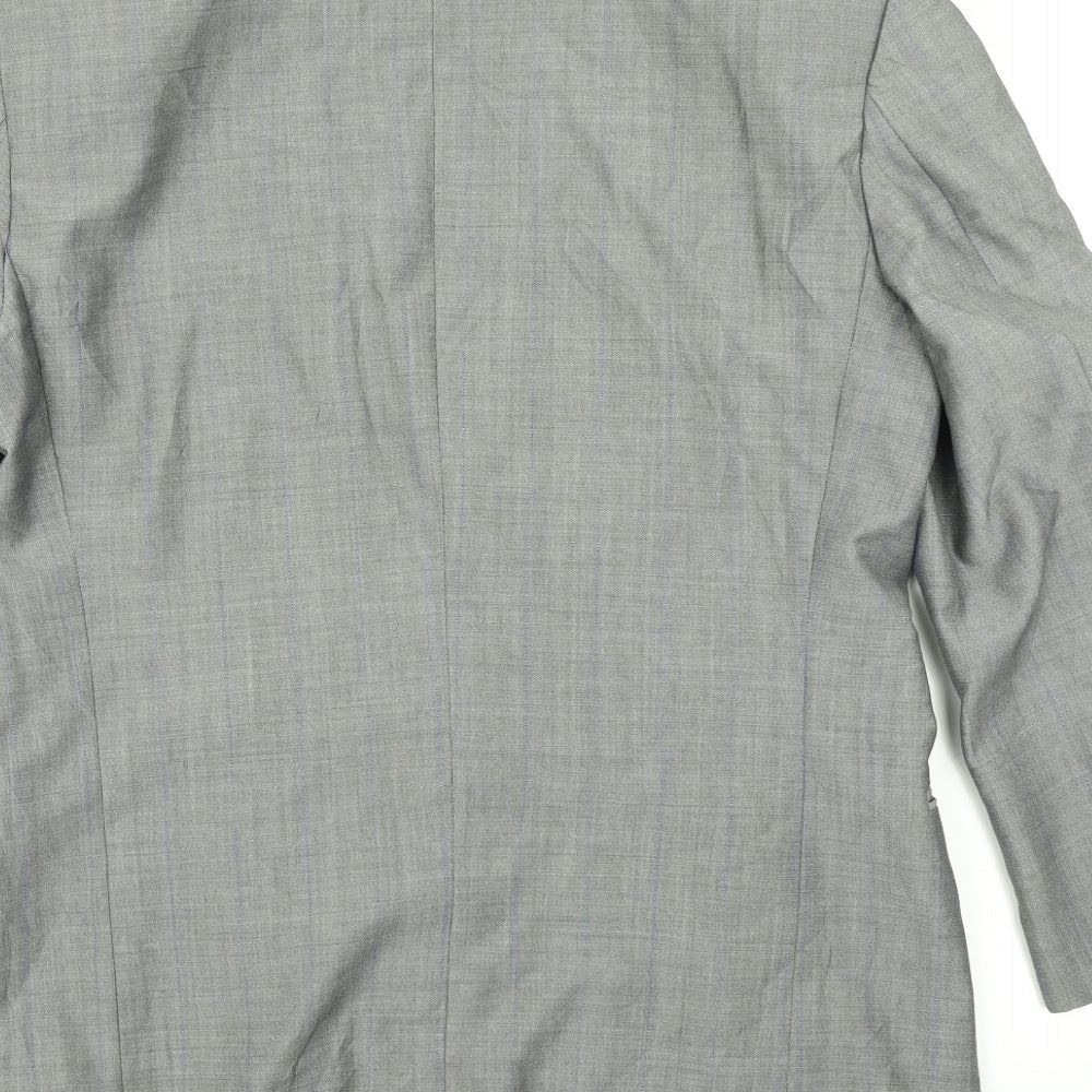 Licona Mens Grey Striped  Jacket Blazer Size 40