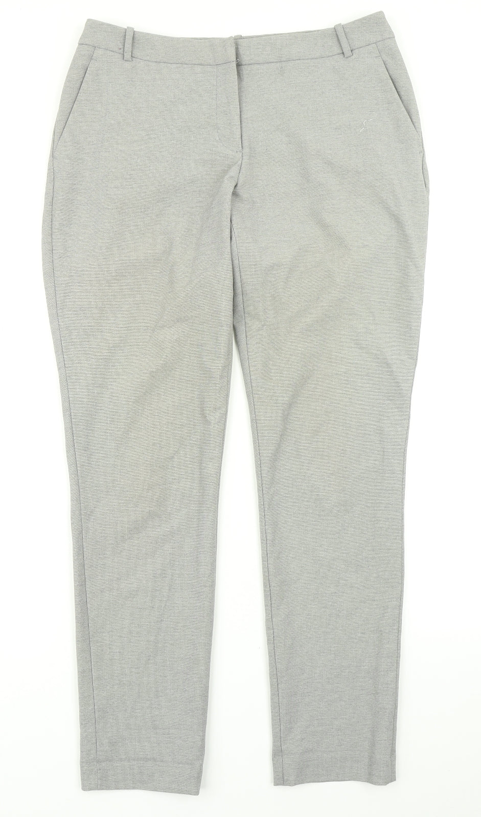 H&M Womens Grey   Trousers  Size 10 L27 in
