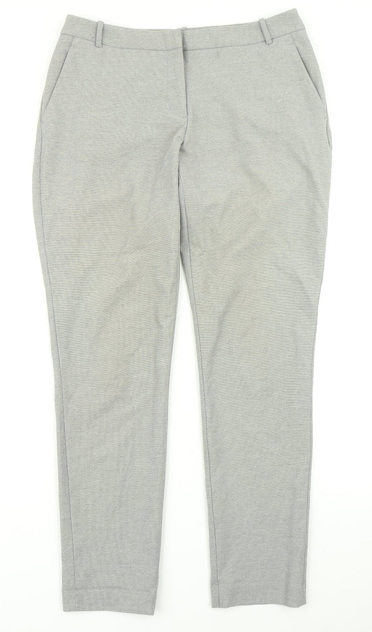 H&M Womens Grey   Trousers  Size 10 L27 in