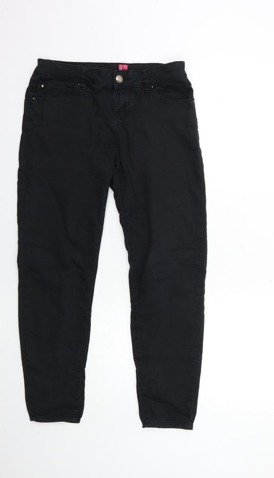 YES YES Womens Black  Denim Skinny Jeans Size 10 L27 in