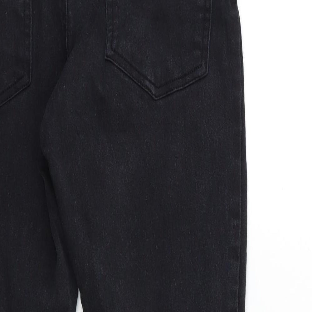 Denim & Co. Womens Black  Denim Skinny Jeans Size 14 L25 in