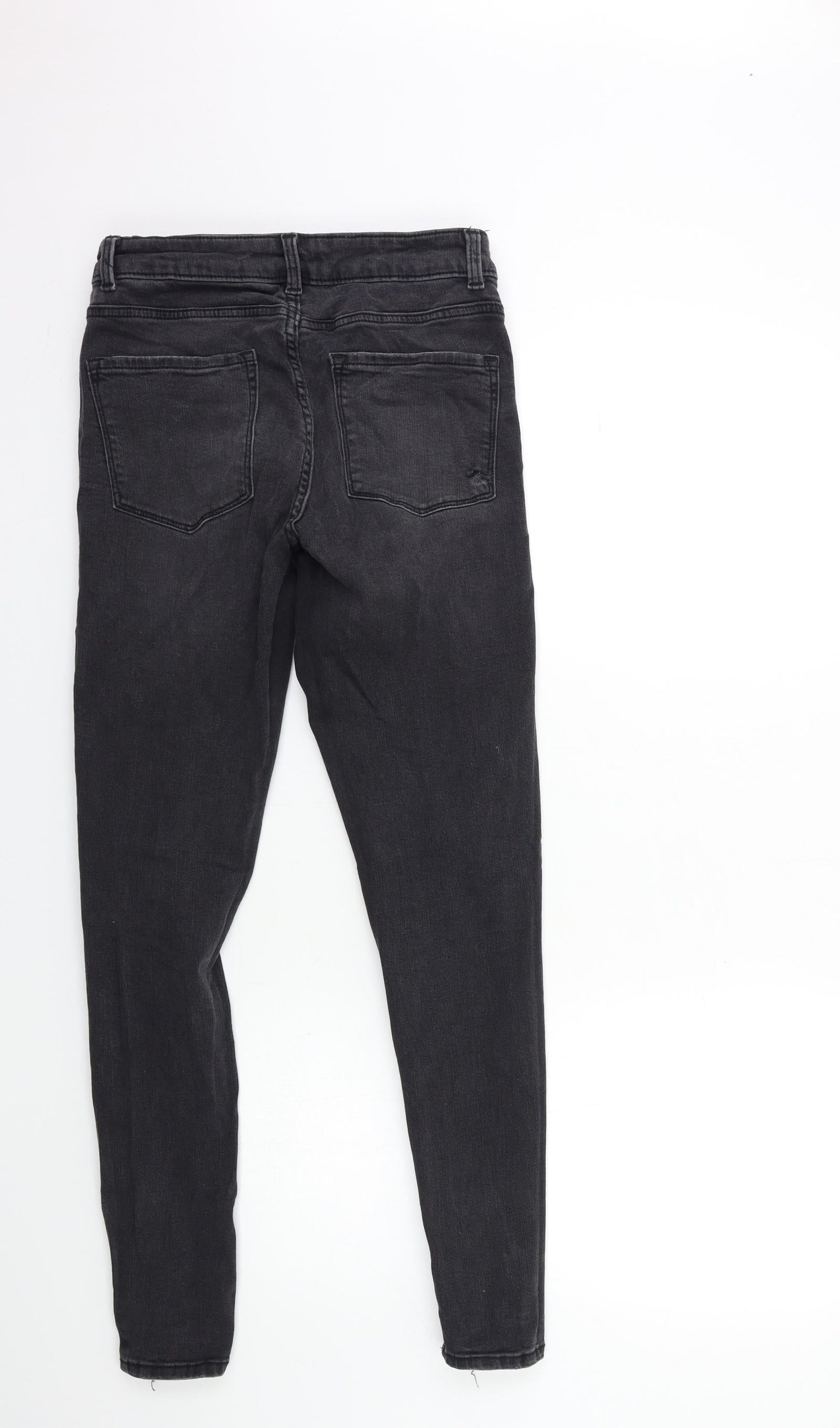 Denim & Co. Womens Black  Denim Skinny Jeans Size 10 L28 in