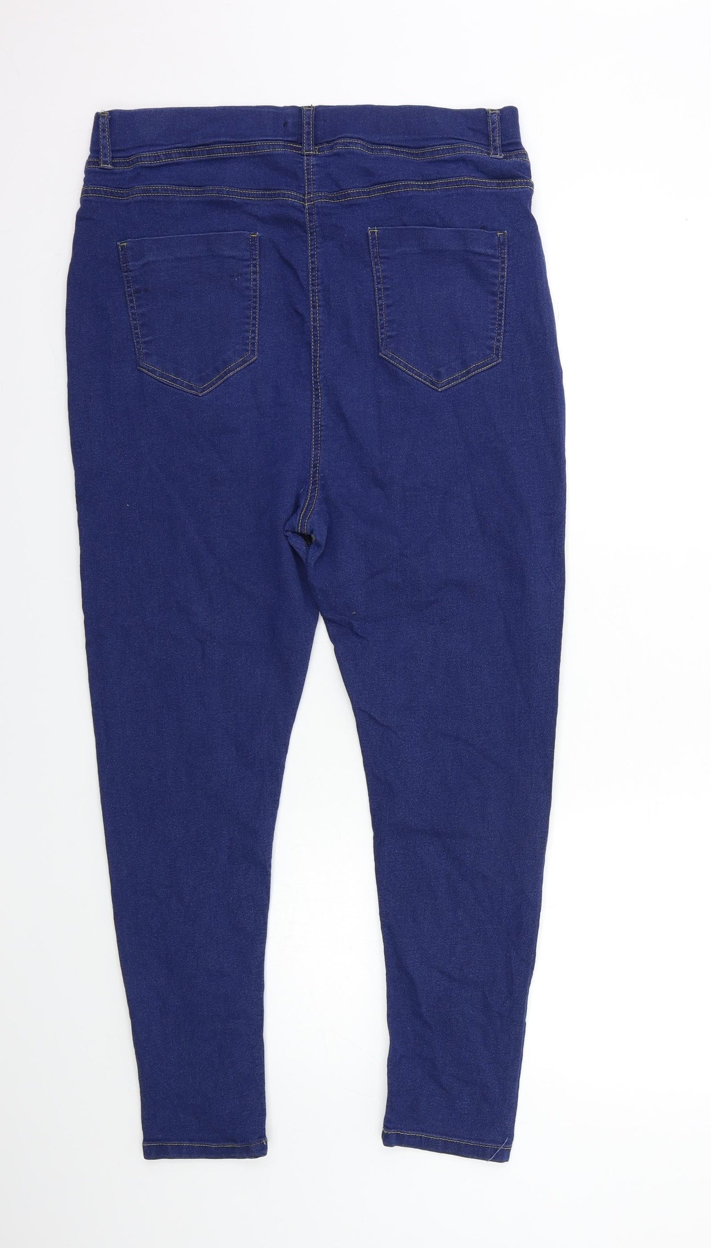 Boohoo Womens Blue  Denim Jegging Jeans Size 34 in L26 in
