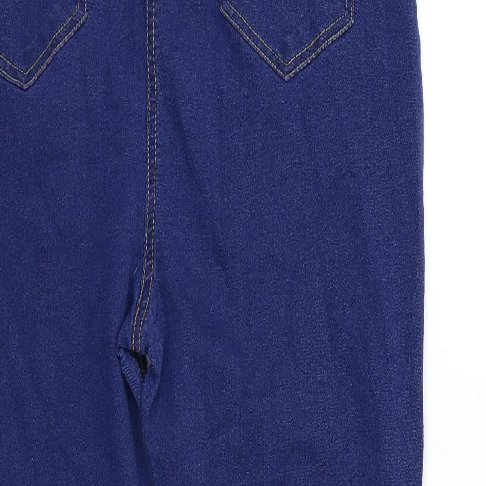 Boohoo Womens Blue  Denim Jegging Jeans Size 34 in L26 in
