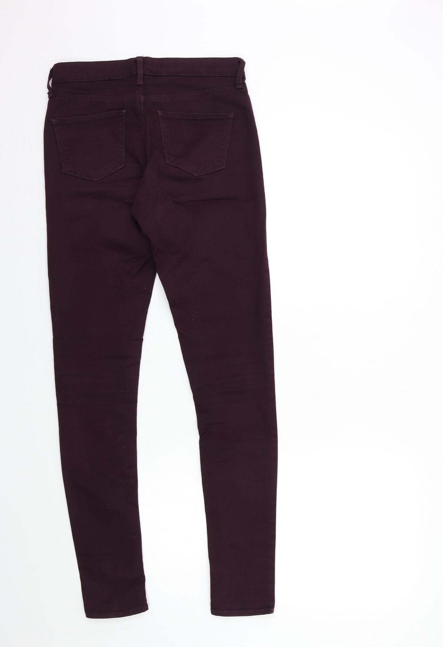 Topshop Womens Red  Denim Skinny Jeans Size 26 in L32 in