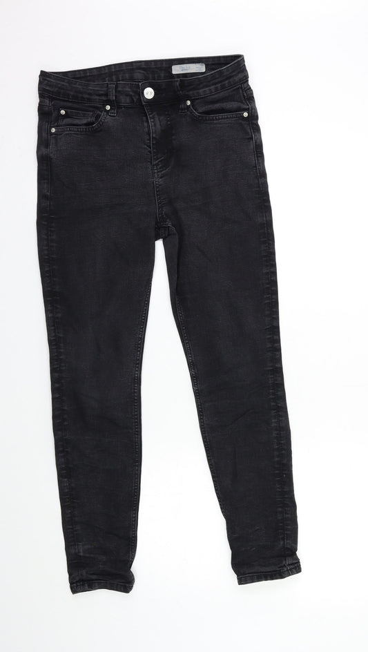 Marks and Spencer Womens Black  Denim Skinny Jeans Size 10 L28 in
