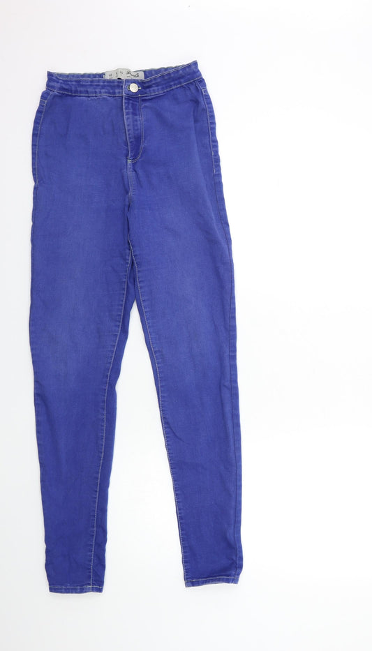 Denim & Co. Womens Blue  Denim Skinny Jeans Size 12 L30 in