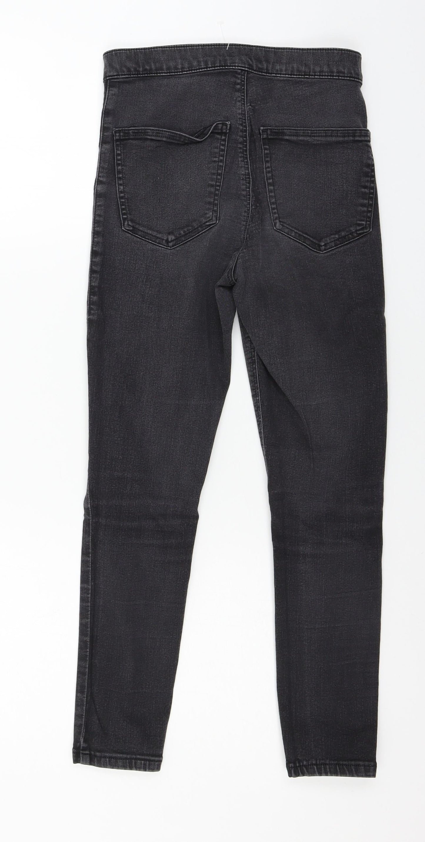 Topshop Womens Grey  Denim Skinny Jeans Size 28 in L28 in