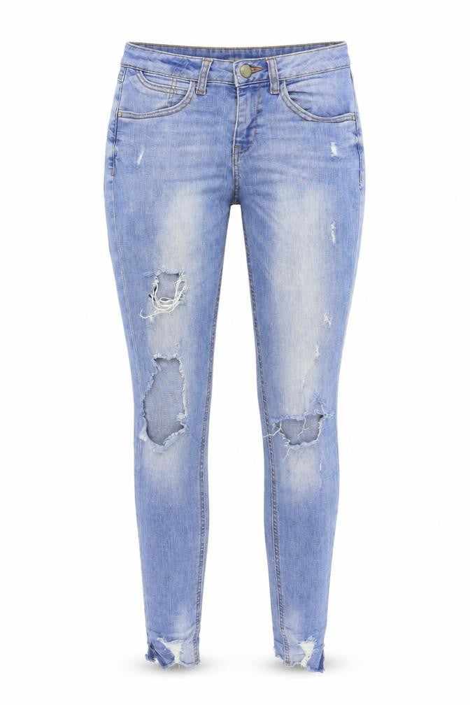 Denim & Co. Womens Blue  Denim Skinny Jeans Size 8 L27 in