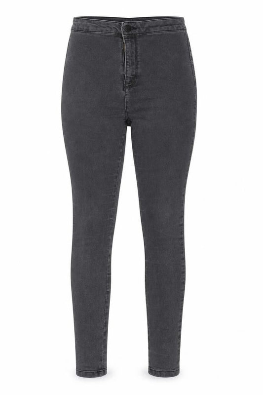 Miss Selfridge Womens Grey  Denim Skinny Jeans Size 12 L29 in