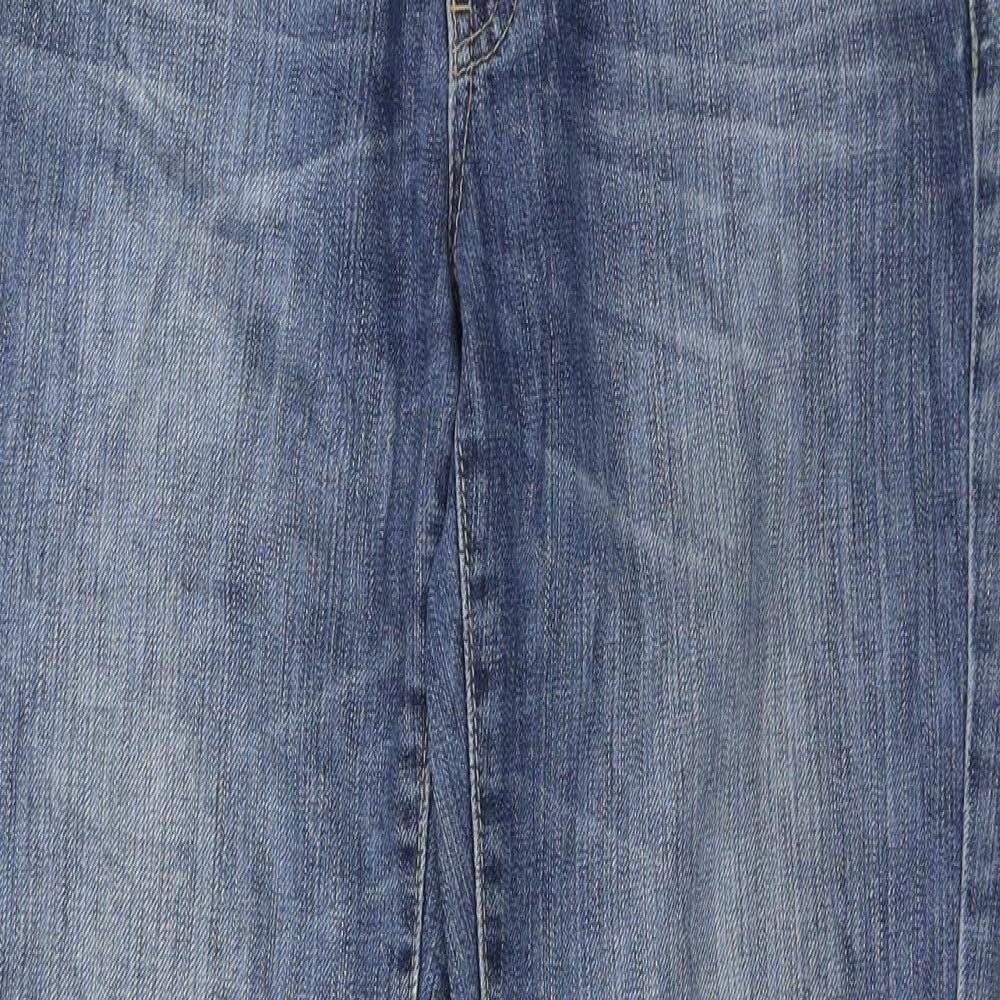 BIG STAR Womens Blue  Denim Straight Jeans Size 30 in L27 in