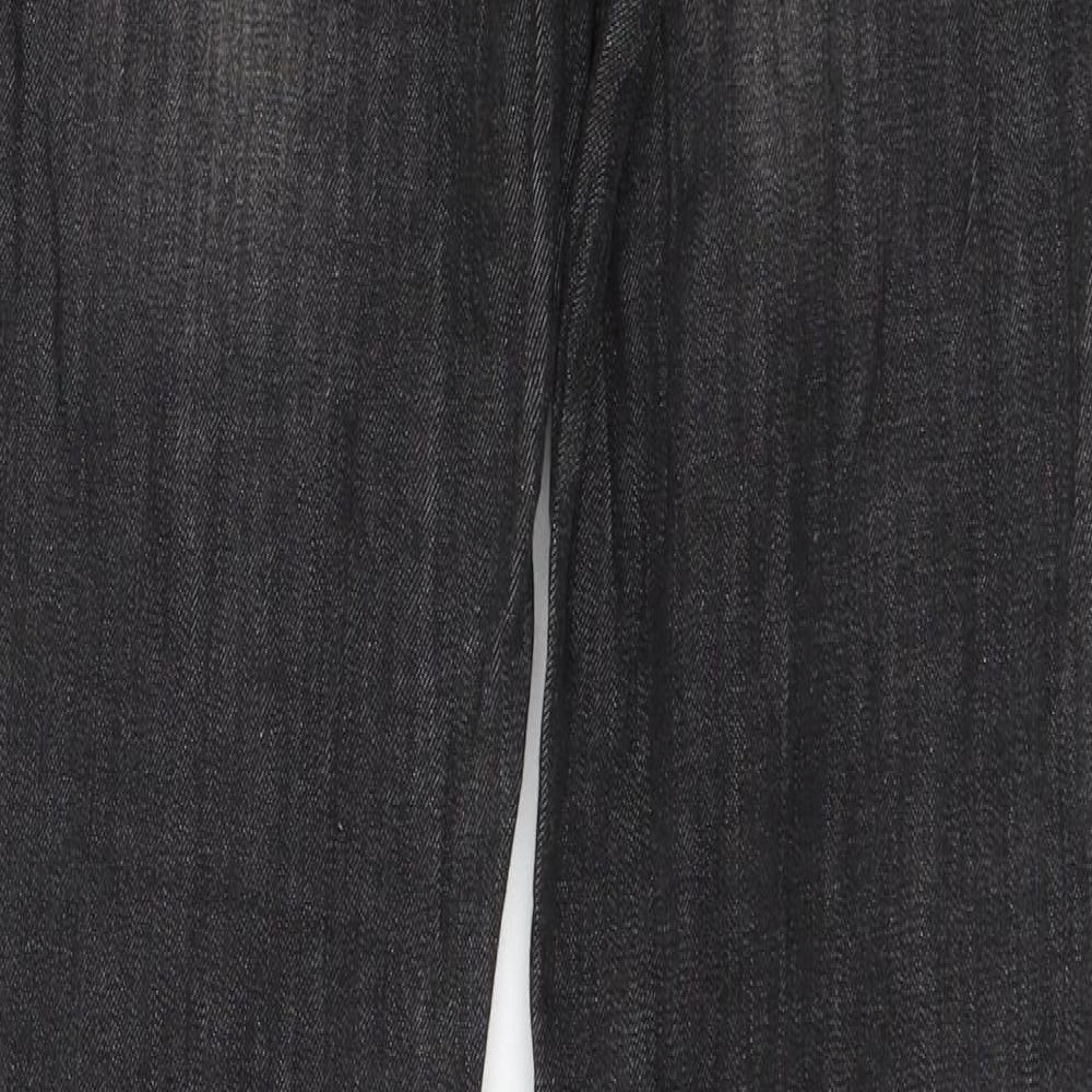 Camaieu Womens Grey  Denim Straight Jeans Size 32 in L32 in