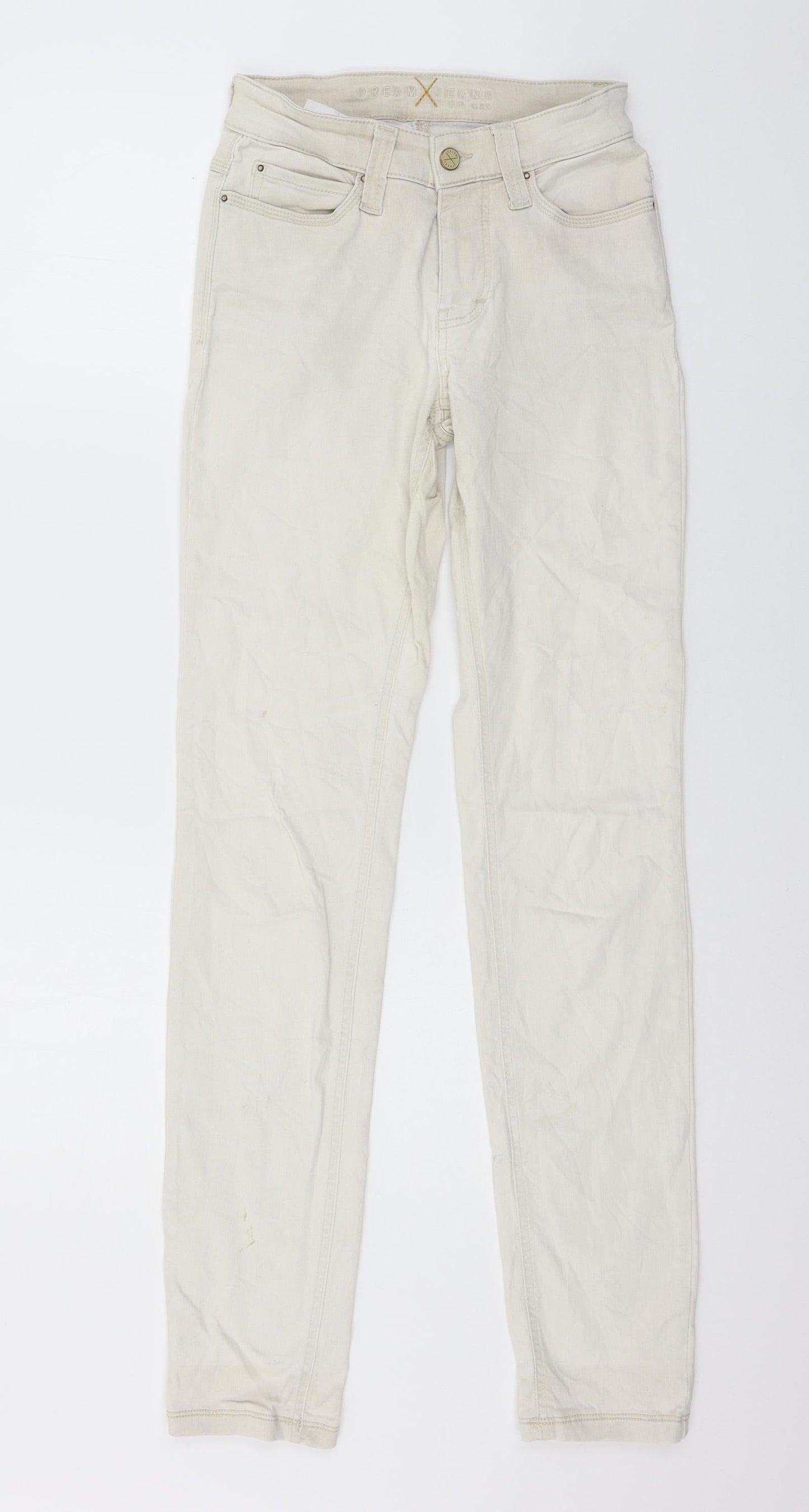 MAC Jeans Womens Beige  Denim Skinny Jeans Size 28 in L31 in