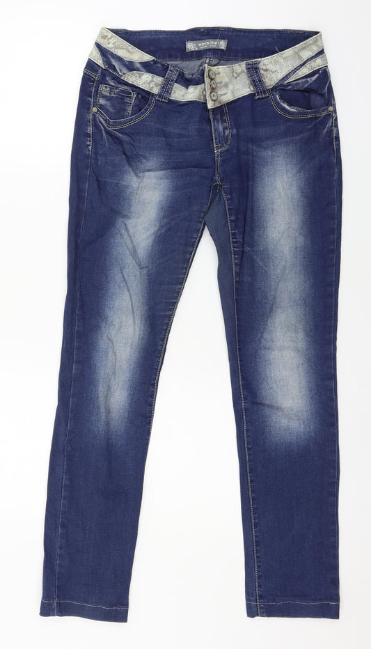 Wave, The Womens Blue  Denim Skinny Jeans Size 30 in L29 in