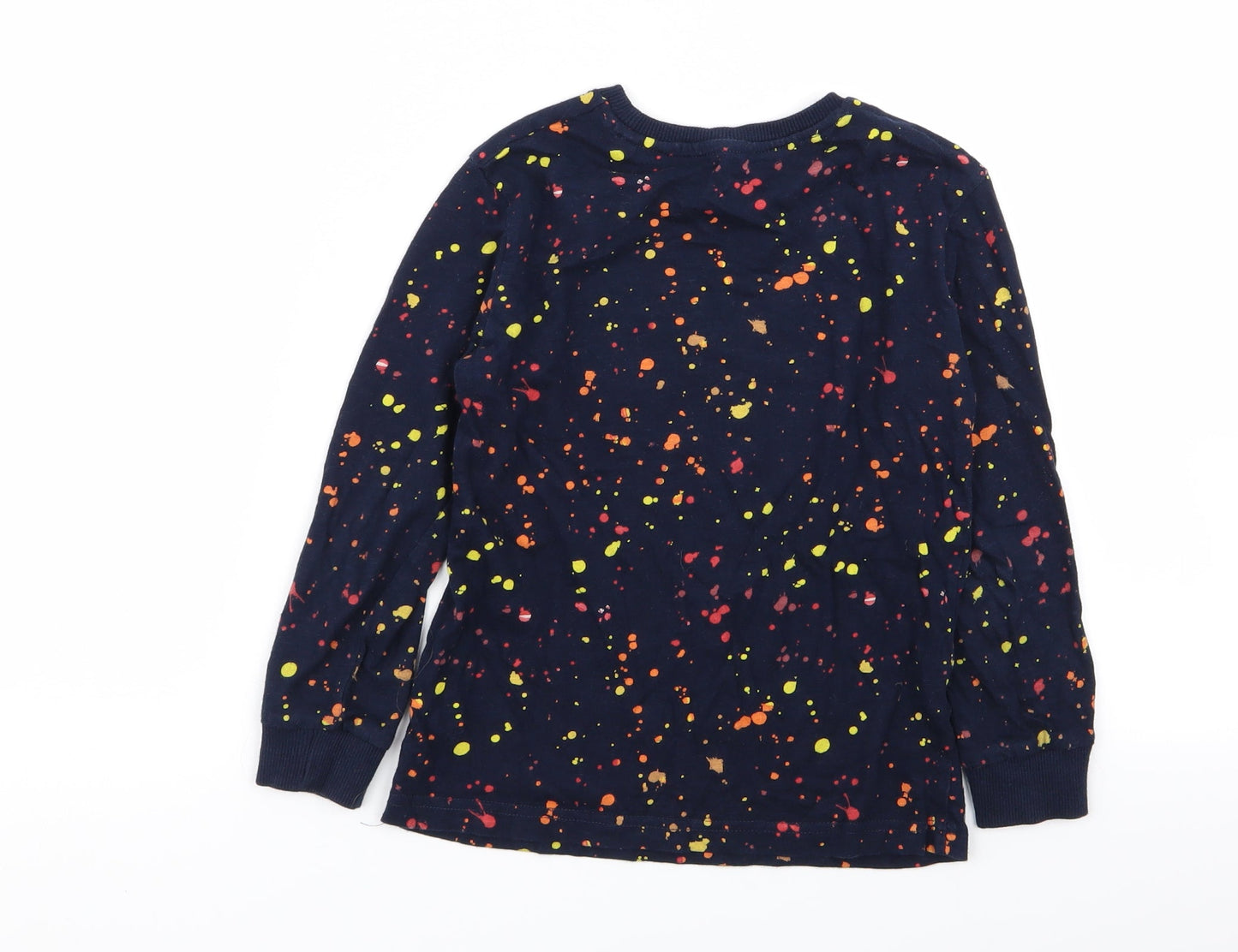 NEXT Girls Blue Polka Dot  Basic T-Shirt Size 5 Years