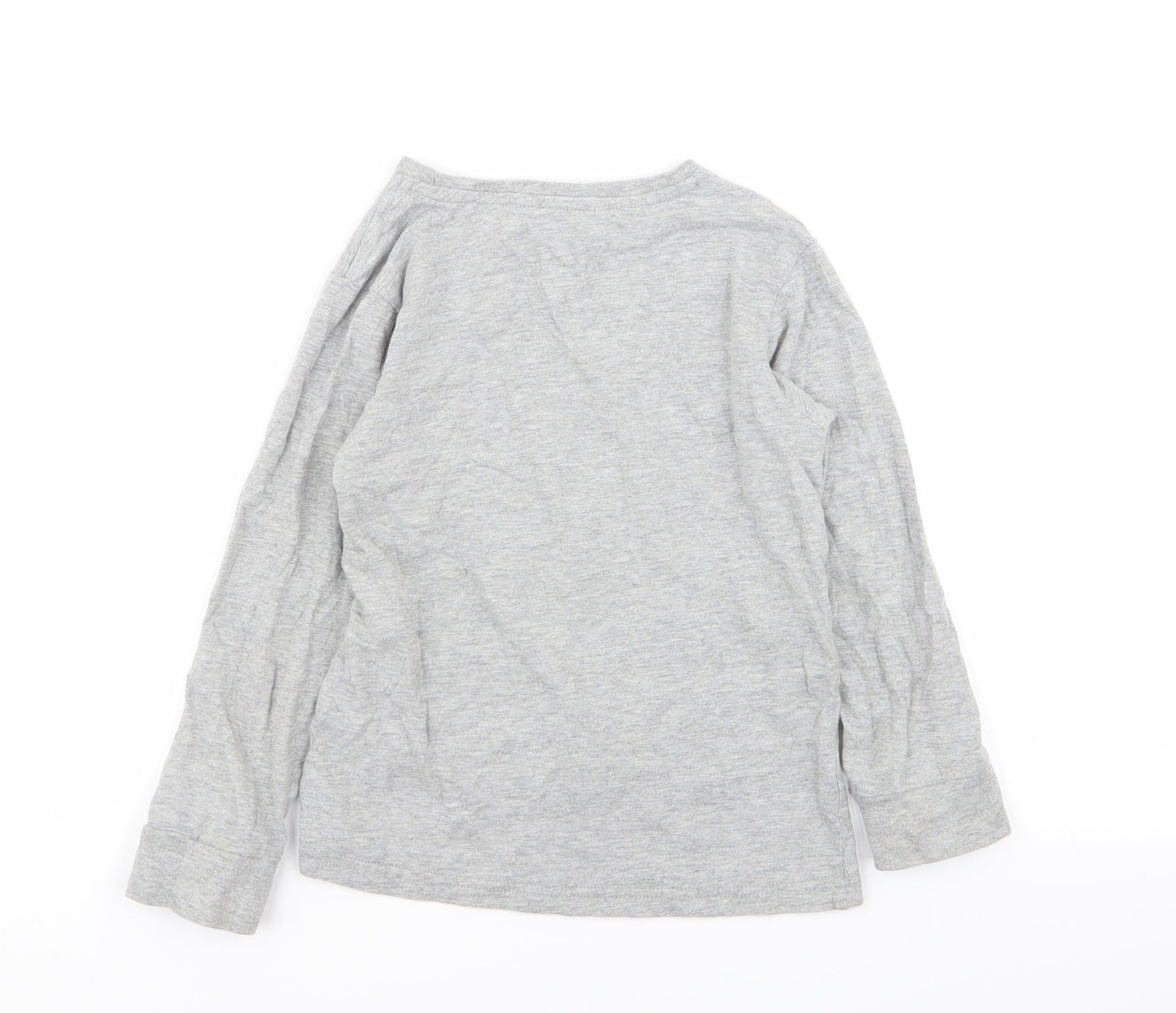 Asda George Boys Grey   Basic T-Shirt Size 5-6 Years
