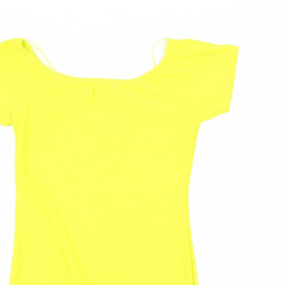 Cameo Rose Womens Yellow A-Line Size 12