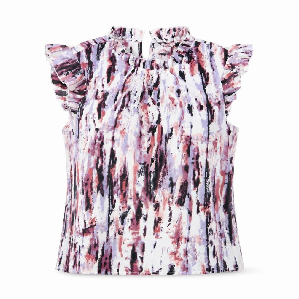 SheIn Womens Multicoloured Geometric  Basic Blouse Size S