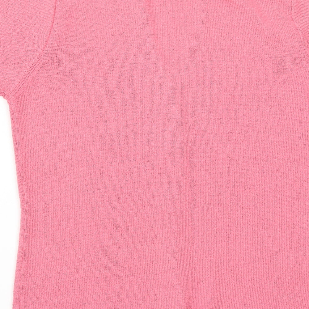 Joie de Vivre Womens Pink   Cardigan Jumper Size L