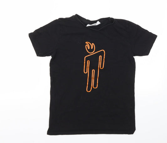 Primark Boys Black   Basic T-Shirt Size 2XS