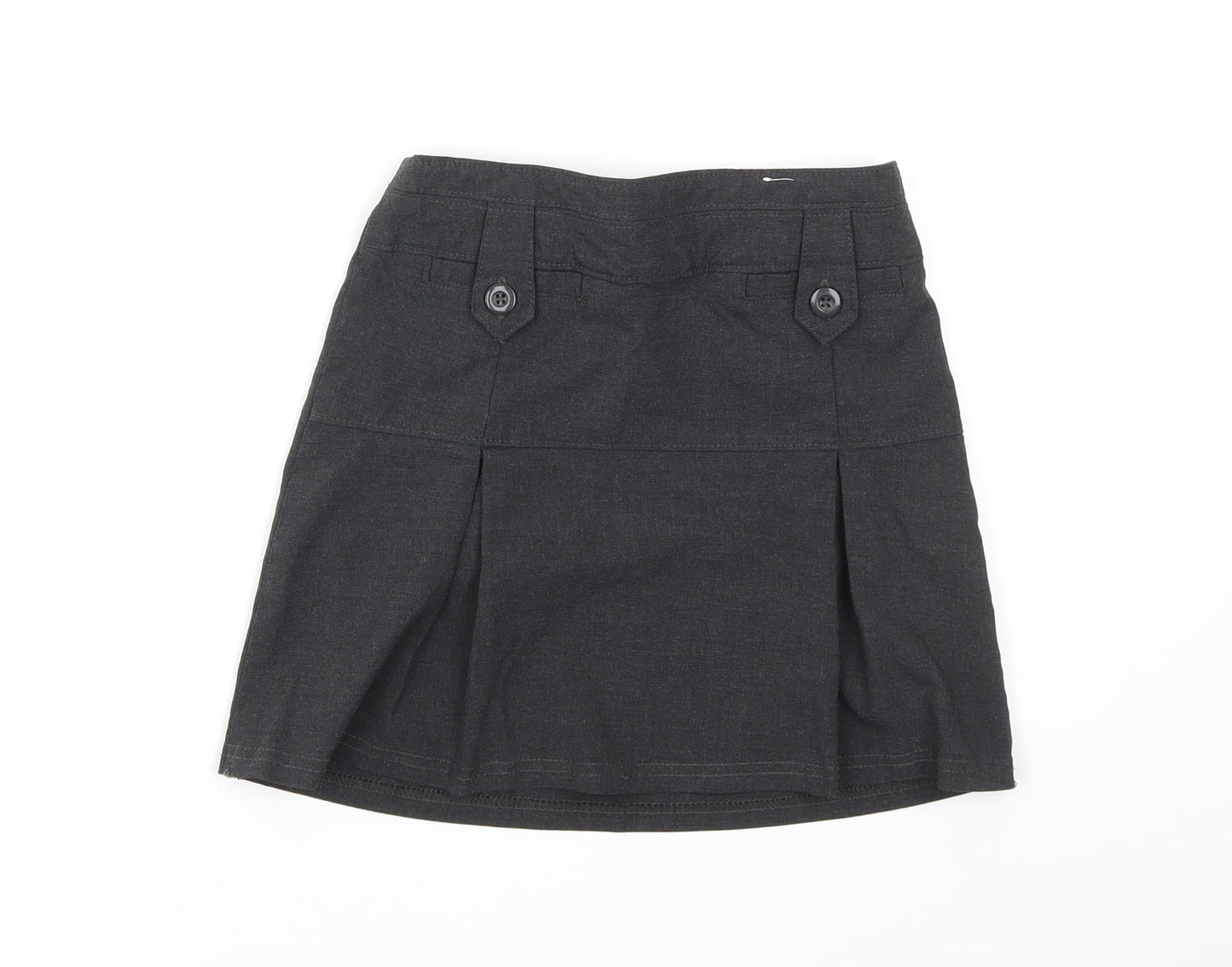 M&S Girls Grey   Flare Skirt Size 9 Years