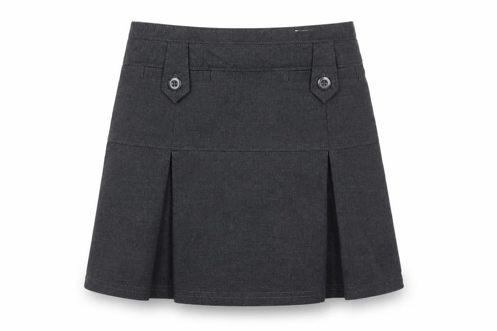 Marks & Spencer Girls Grey   Flare Skirt Size 9 Years