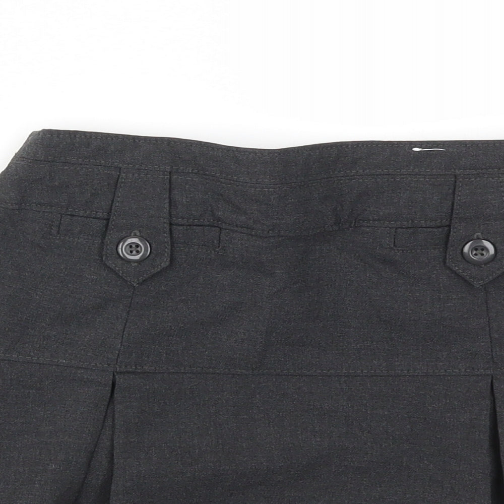 M&S Girls Grey   Flare Skirt Size 9 Years