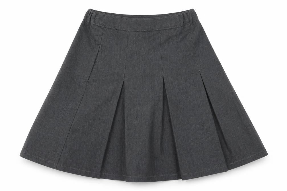 Marks & Spencer Girls Grey   Flare Skirt Size 9 Years