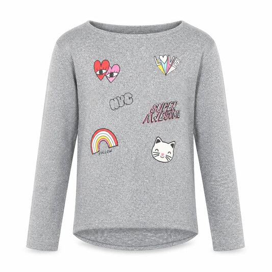 H&M Girls Grey   Pullover Jumper Size 11-12 Years