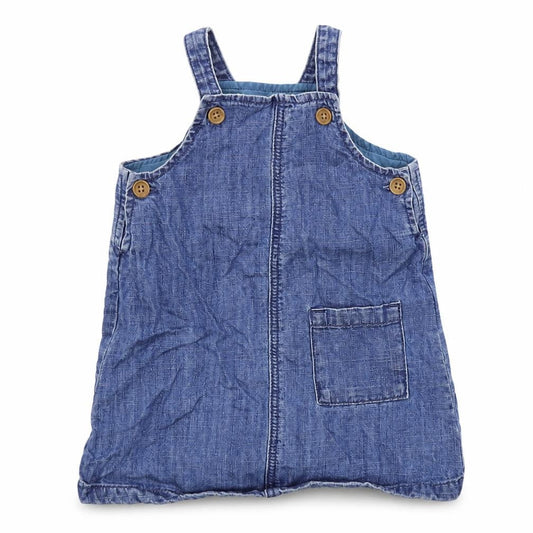 Marks & Spencer Girls Blue Colourblock  A-Line  Size 6-9 Months