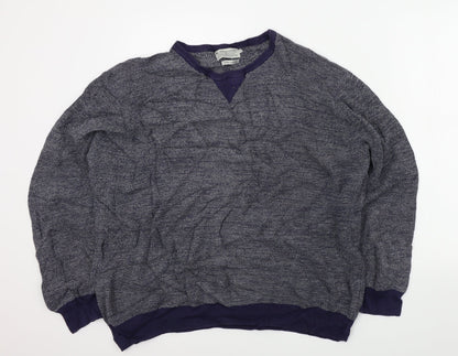 Tu Mens Black   Pullover Jumper Size L
