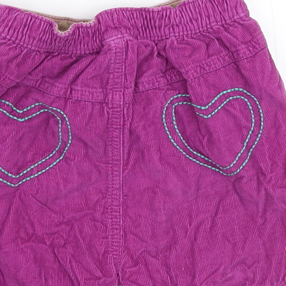 Marks and Spencer Baby Purple  Corduroy Cropped Trousers Size 12-18 Months