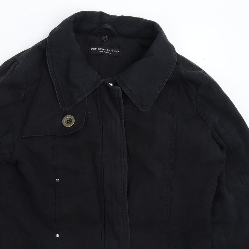 Dorothy Perkins Womens Black   Jacket Coat Size 10