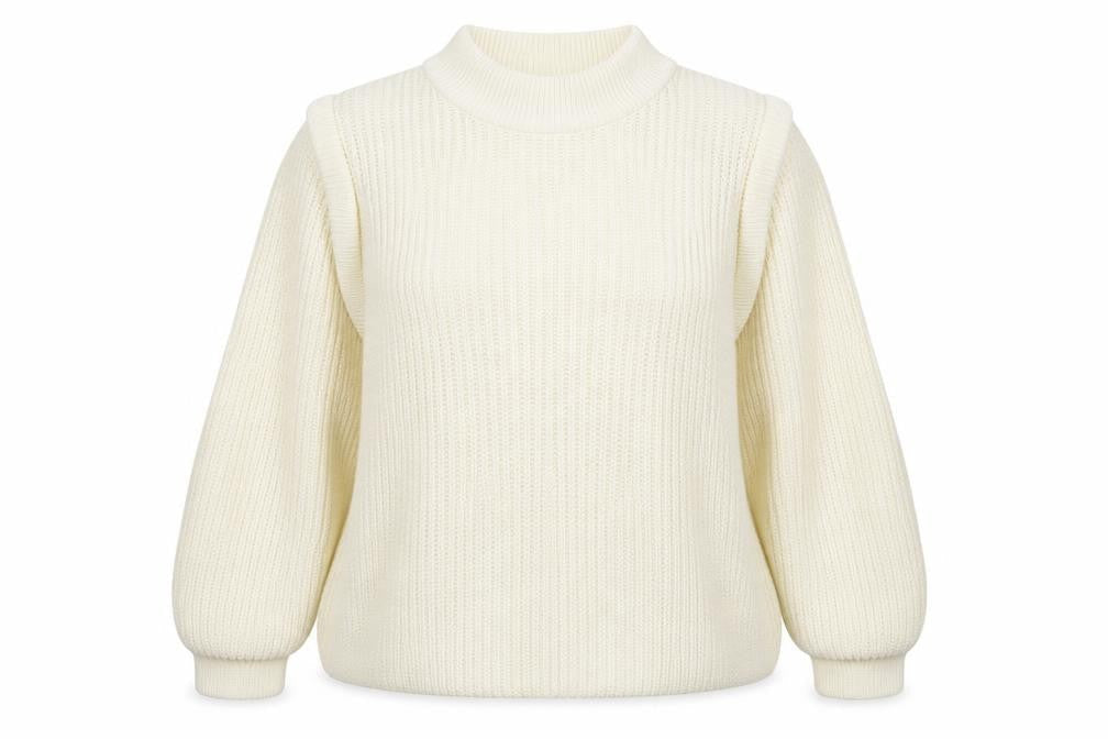 Primark Womens White  Knit Pullover Jumper Size 14  - Oversized