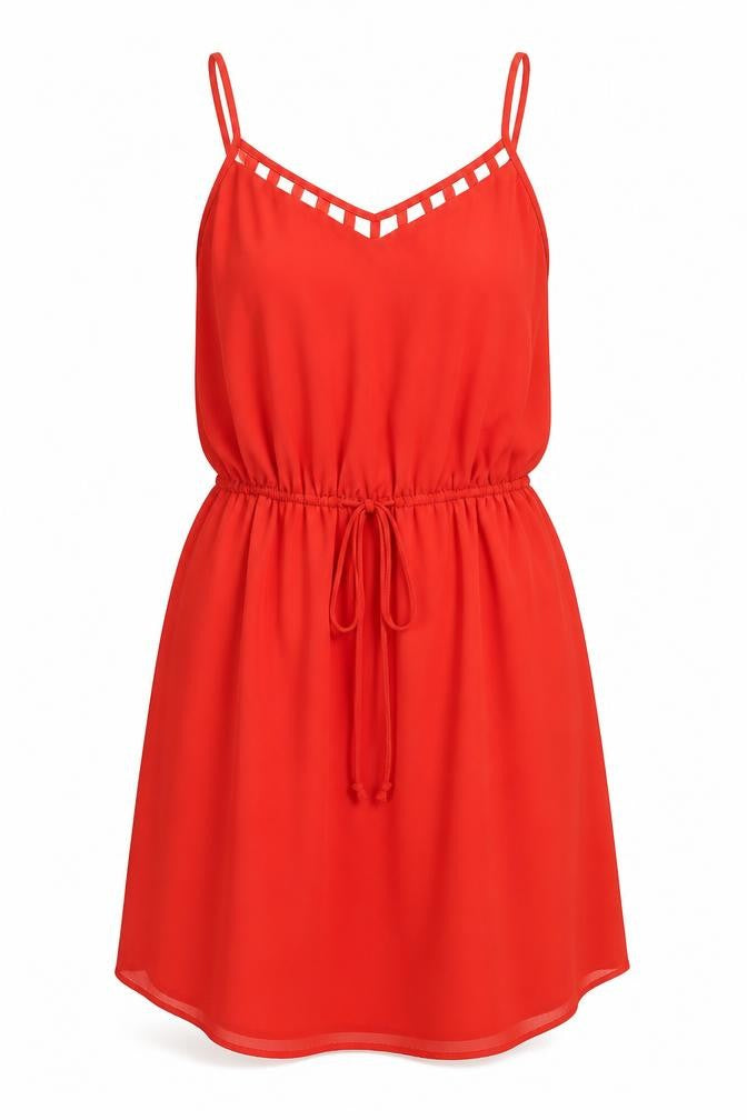 Monteau Womens Red   Fit & Flare  Size S