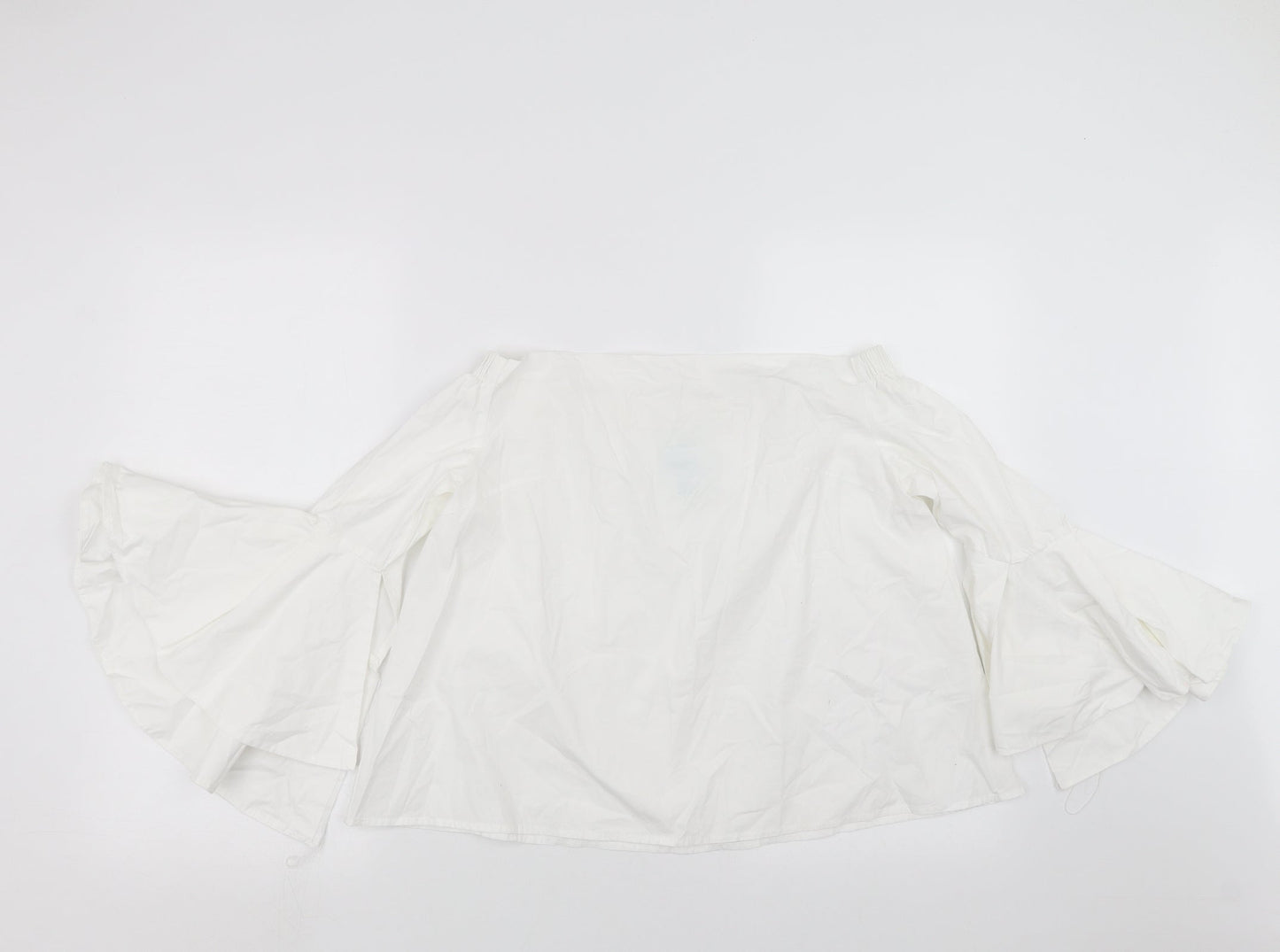 Jovonna Womens White   Basic Blouse Size 10