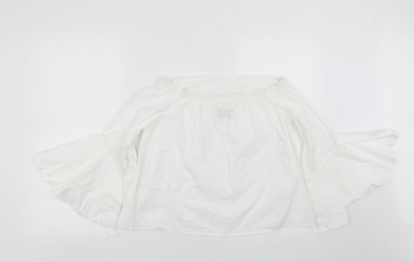 Jovonna Womens White   Basic Blouse Size 10