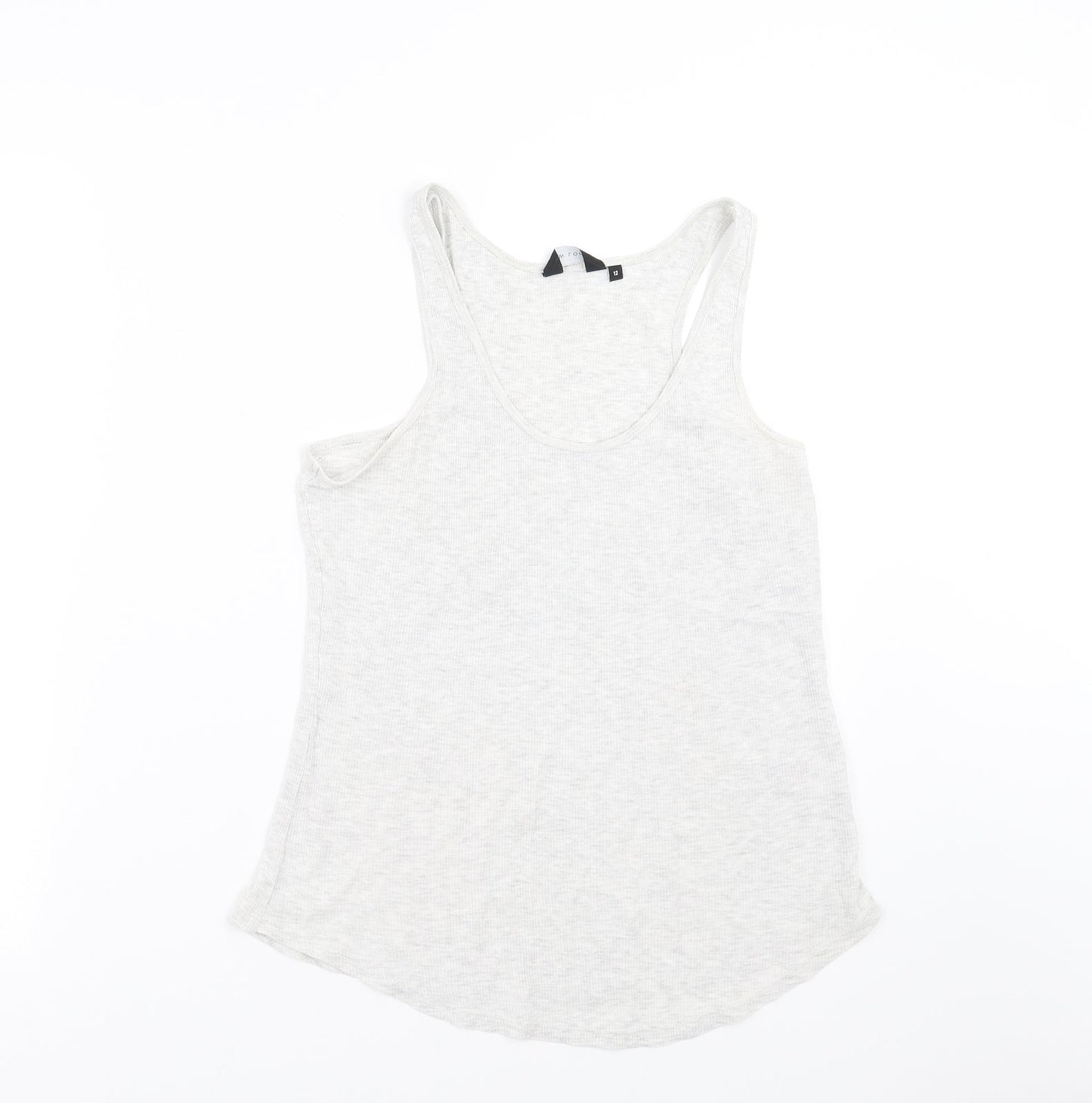 New Look Womens Grey   Basic Tank Size 12
