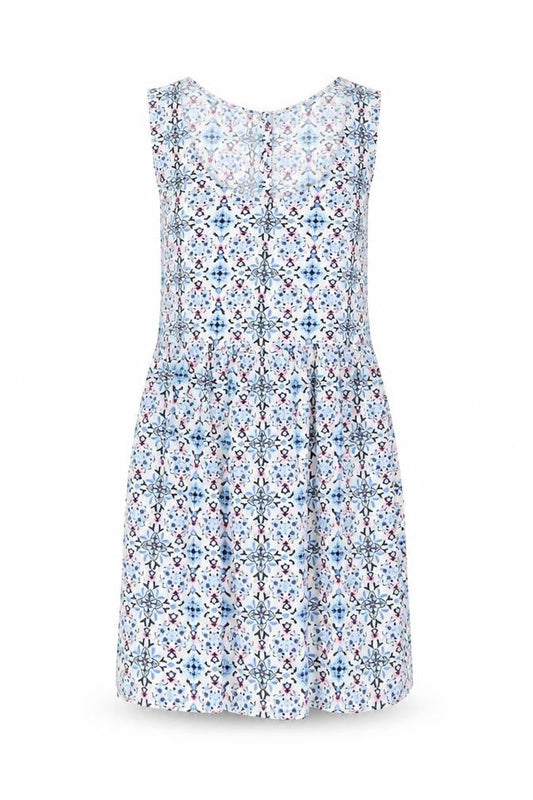 Divided by H&M Womens Blue Floral  Tank Dress  Size 12
