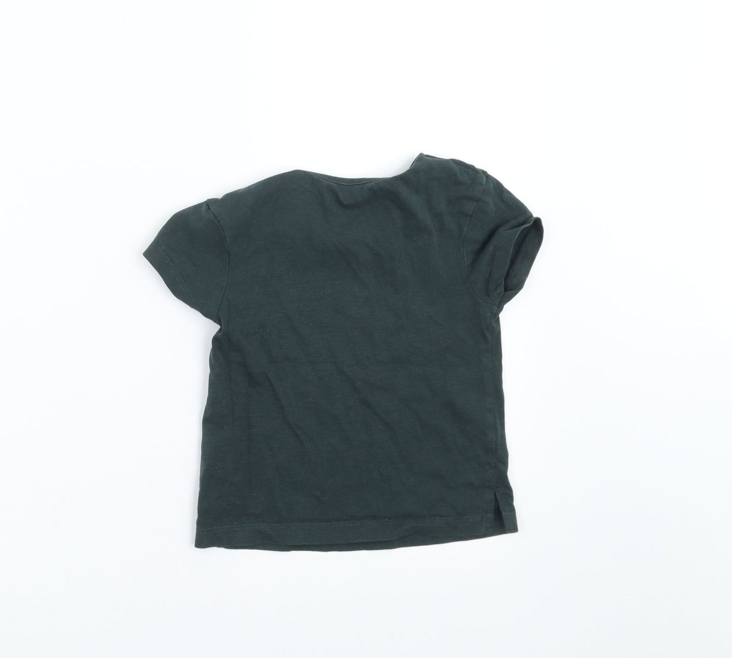 George Girls Black   Basic T-Shirt Size 2-3 Years  - kindness is powerful