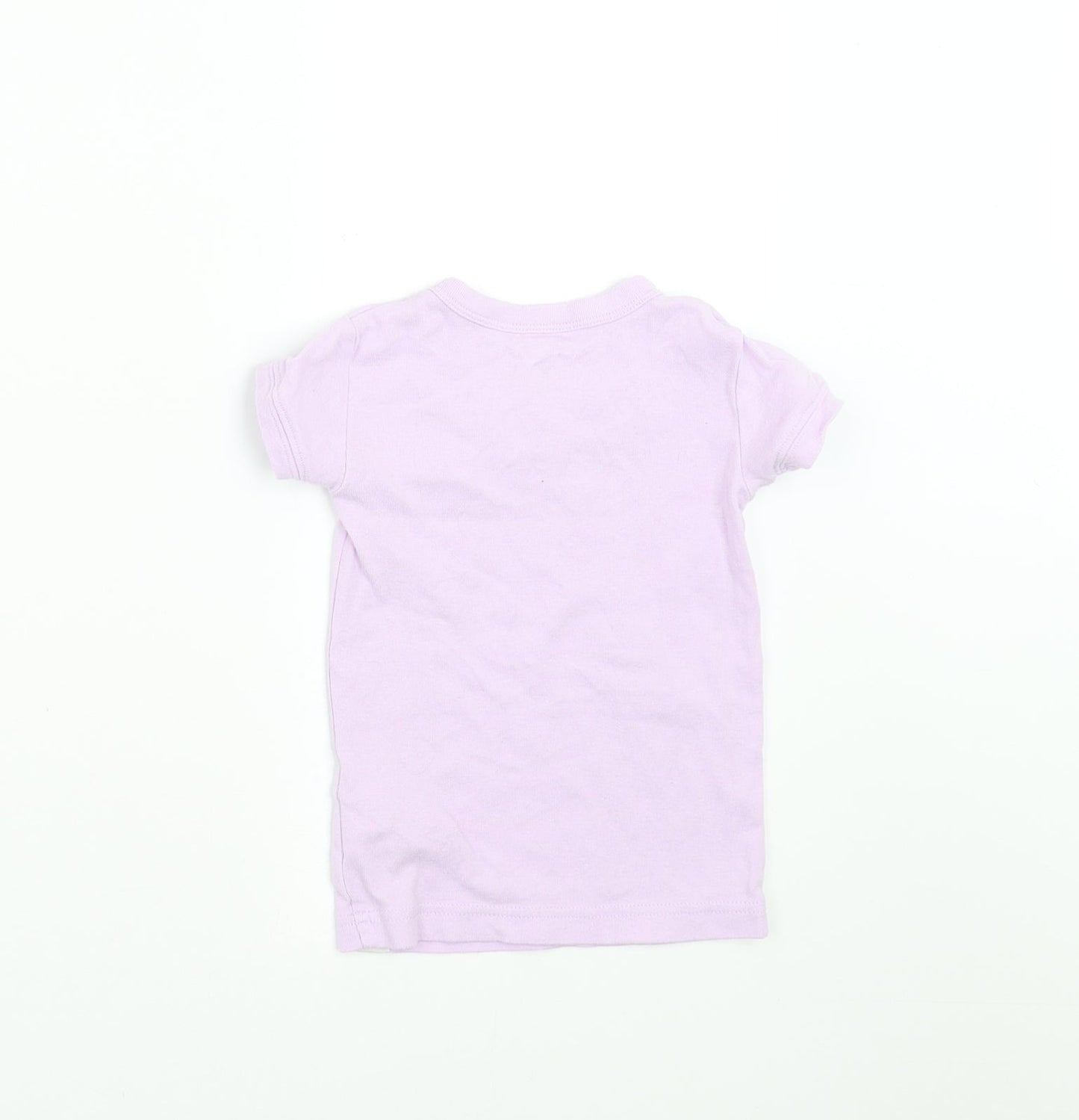 Gap Girls Purple   Basic T-Shirt Size 2 Years  - butterflies