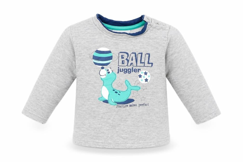 Ergee Baby Grey   Pullover Jumper Size 6-9 Months  - Seal
