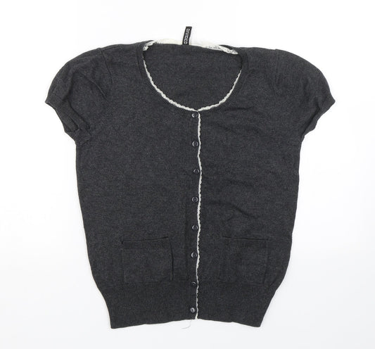 H&M Womens Grey   Cardigan Jumper Size 12